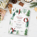 Search for joy christmas invitations Watercolor