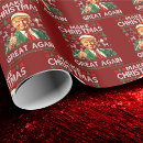 Search for donald trump wrapping paper Santa