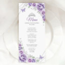 Search for purple and silver menus Floral