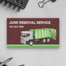 Search for junk removal business cards Waste management