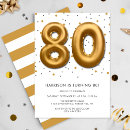 Search for turning 80 invitations Modern