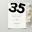 Search for 35th birthday invitations Stylish