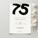 Search for elegant 75th birthday invitations Stylish