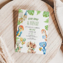 Search for stomp chomp roar invitations Watercolor