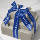Search for navy blue christmas ribbon Blue and white