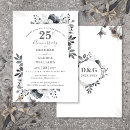 Search for 25th anniversary vow renewal invitations Floral