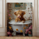Search for country decor canvas prints Cow