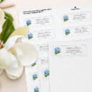 Search for blue flowers return address labels Blue and white