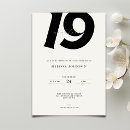 Search for 19 birthday invitations Minimal