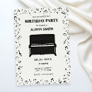 Search for jazz birthday invitations Piano