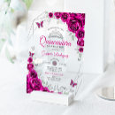 Search for pink butterfly quinceanera invitations Floral