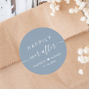 Search for happily ever after wedding stickers Chic