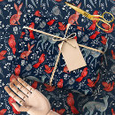 Search for woodland animal wrapping paper Winter
