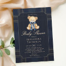 Search for plaid baby boy shower invitations Teddy bear