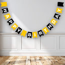 Search for yellow and black bunting flags Celebration