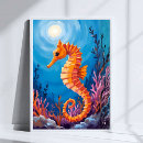 Search for watercolor seahorses posters Ocean