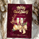 Search for wine glass christmas cards Gold