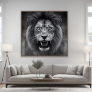 Search for white lion art Black and white
