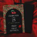 Search for red leopard birthday invitations Cheetah