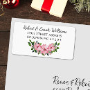 Search for poinsettias return address labels Elegant