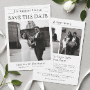 Search for newspaper save the dates Typography