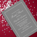 Search for classic bridal shower invitations Grey