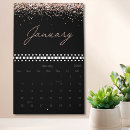Search for rose gold calendars Black