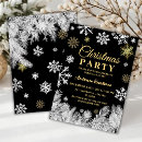 Search for employees christmas invitations Gold glitter