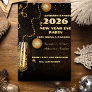 Search for flute invitations Black and gold tone