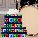 Search for drummer wrapping paper Rock and roll
