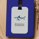 Search for kids luggage tags Shark