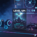 Search for retro sci fi invitations Space