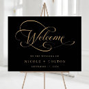 Search for black and gold wedding signs Calligraphy