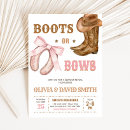 Search for boots or bows invitations Coquette