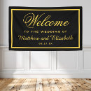 Search for black gold wedding banners Modern