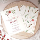 Search for script christmas invitations Botanical