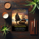 Search for treasure birthday invitations Boy