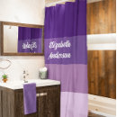 Search for stripe shower curtains Purple