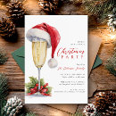 Search for champagne seasonal invitations Watercolor