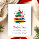 Search for colorful christmas invitations Watercolor