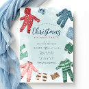 Search for pajama christmas invitations Sleepover