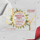 Search for wreath christmas invitations Modern minimalist
