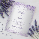 Search for silver wedding invitations Purple