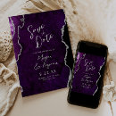 Search for purple silver save the dates Elegant