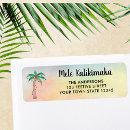 Search for mele return address labels Watercolor