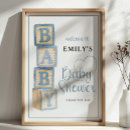 Search for baby shower block sign posters For her