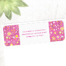 Search for wild flowers return address labels Yellow