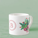 Search for red berry mugs Monogram initial