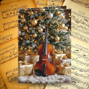 Search for music lovers christmas cards Violin