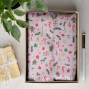 Search for pink christmas tissue paper Hand drawn